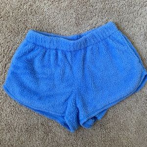 Aerie Blue Plush Pajama Short